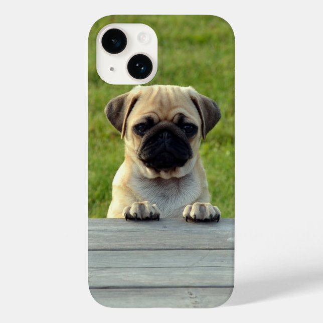 Pug Pup Cute Photo Case-Mate iPhone Case (Back)