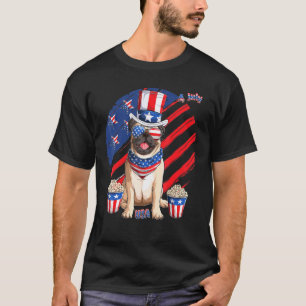 Pug Puppy Dog 4 Th Of July Patriotic American Usa  T-Shirt
