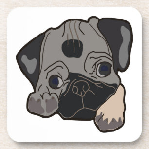 PUG PUPPY DOG COASTER