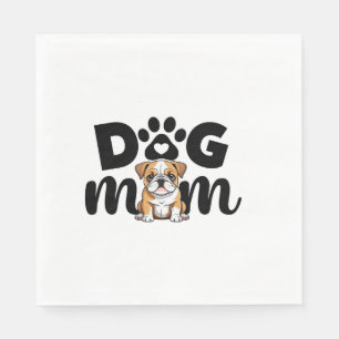 Pug Puppy Dog Mum Dog Lover Napkin