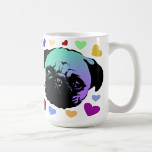 Pug Puppy Dog PopArt Retro Style Coffee Mug