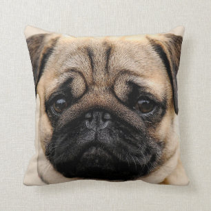 Pug Puppy Dog Square Throw Cushion