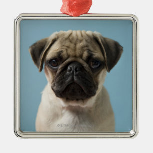 Pug Puppy Metal Tree Decoration