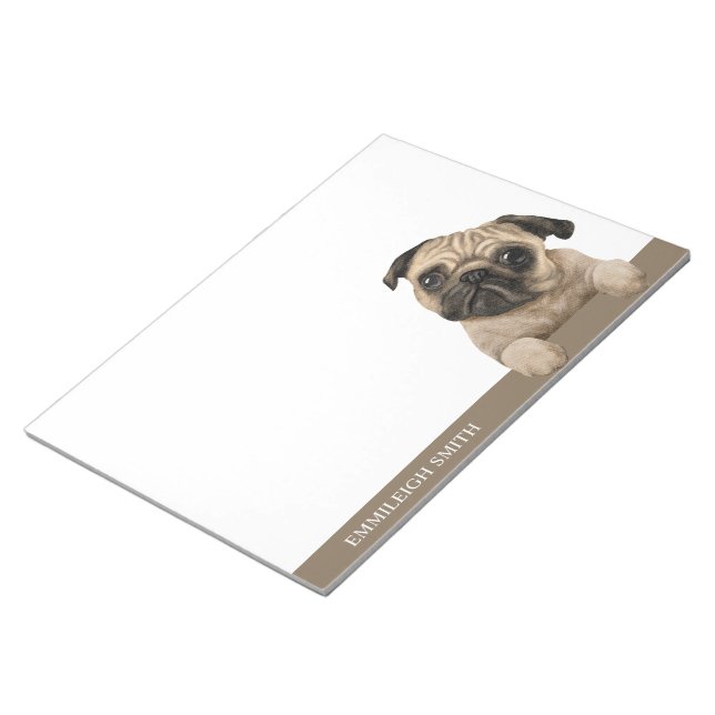 Pug Puppy Pet Animal  Notepad (Angled)