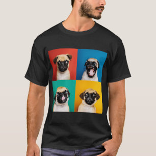Pug Puppy Portrait Photos Carlino For Dog Lovers T-Shirt
