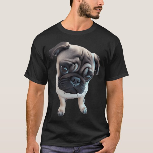 Pug Puppy T-Shirt (Front)