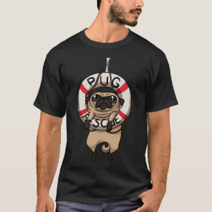 Pug Rescue Art Design 561 T-Shirt