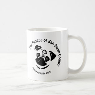 Pug Rescue of San Diego County Logo Coffee Mug