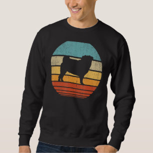 Pug Retro Vintage 60s 70s Sunset Dog Lovers Men Wo Sweatshirt