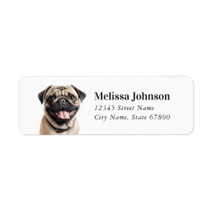 Pug Return Address Labels