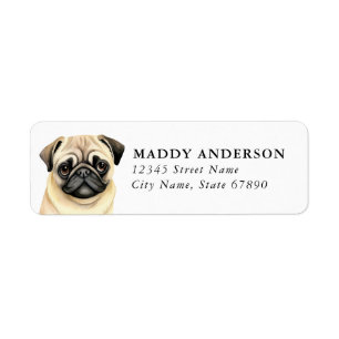 Pug Return Address Labels