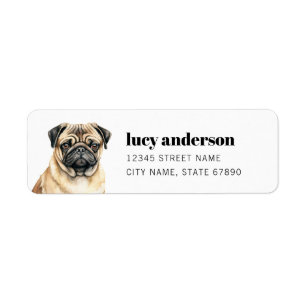 Pug Return Address Labels