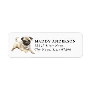 Pug Return Address Labels