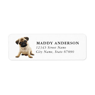 Pug Return Address Labels