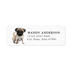Pug Return Address Labels