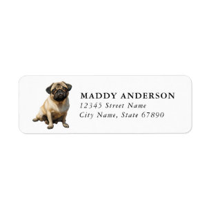Pug Return Address Labels