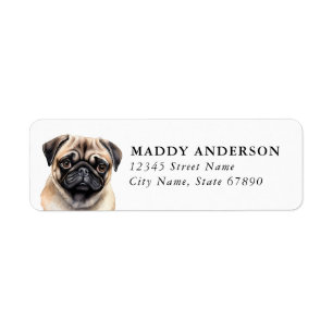 Pug Return Address Labels