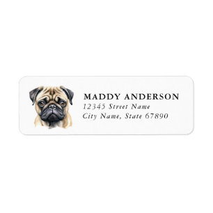 Pug Return Address Labels