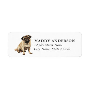 Pug Return Address Labels