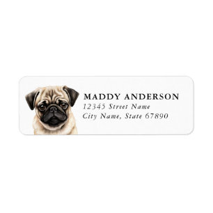Pug Return Address Labels