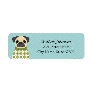 Pug Return Address Labels