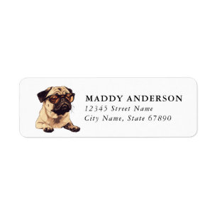 Pug Return Address Labels