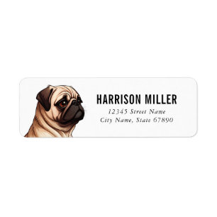 Pug Return Address Labels