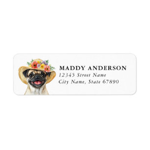 Pug Return Address Labels