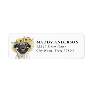 Pug Return Address Labels