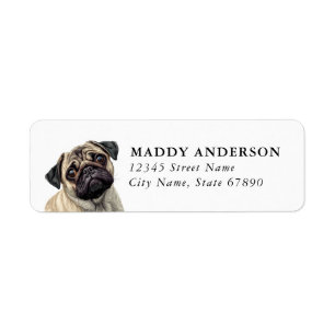 Pug Return Address Labels