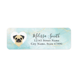 Pug Return Address Labels