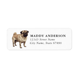 Pug Return Address Labels