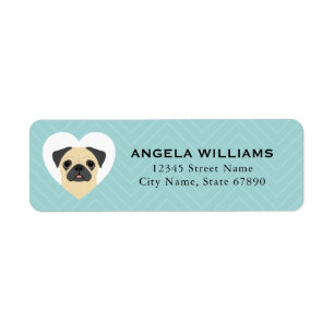 Pug Return Address Labels