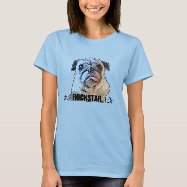 Pug Rocker T-Shirt (Front)