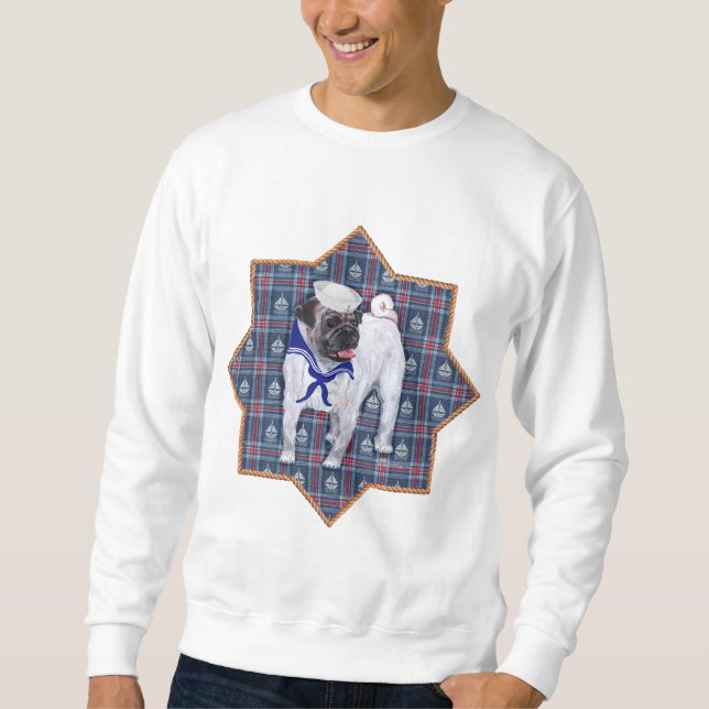 Pug Sailor Sweatshirt (Front)