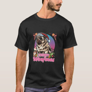 Pug Santa Claus Coffee Mug Merry Christmas Dogs Lo T-Shirt