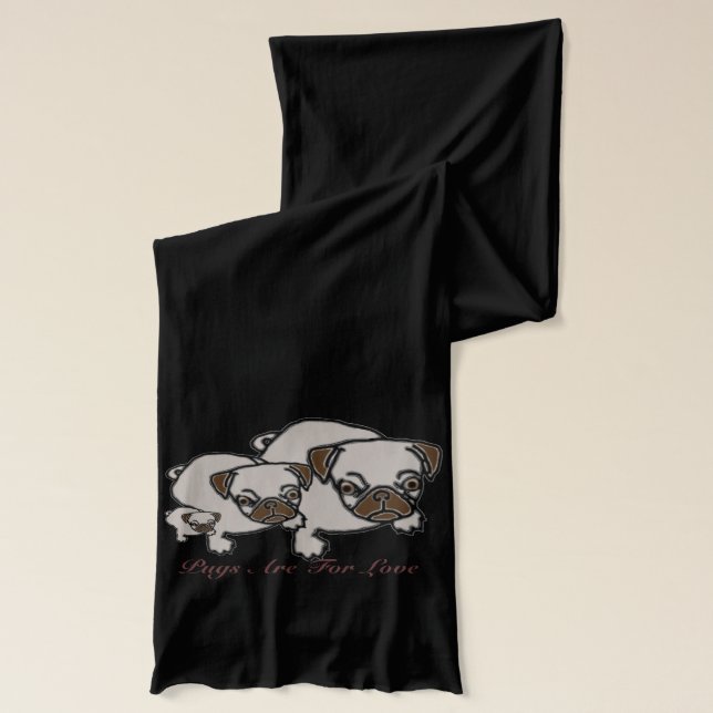 Pug Scarf (Left)