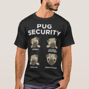 Pug Security Funny Animal Pet Dog Lover Owner Men T-Shirt