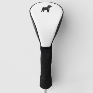 Pug Silhouette Golf Head Cover