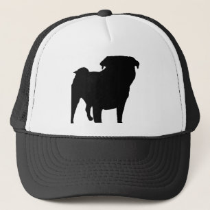 Pug Silhouette Trucker Hat