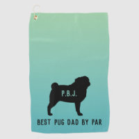 Pug Silhouette with Custom Text