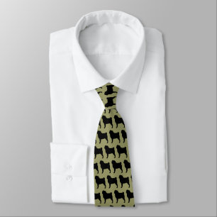 Pug Silhouettes   Dogs Pattern   Cool Canine Tie
