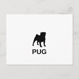 pug silo life postcard