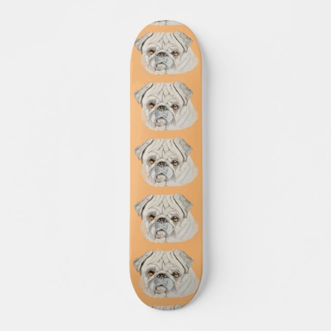 Pug Skateboard (Front)