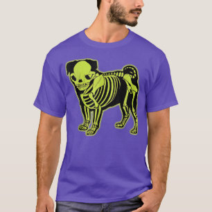 Pug Skeleton Halloween T-Shirt