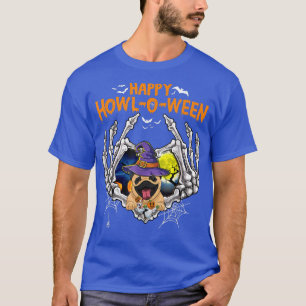 Pug Skeleton Heart Happy HowlOWeen Costume T-Shirt