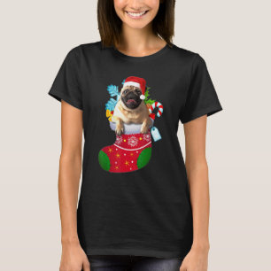 Pug Sock Christmas Decoration Xmas T-Shirt