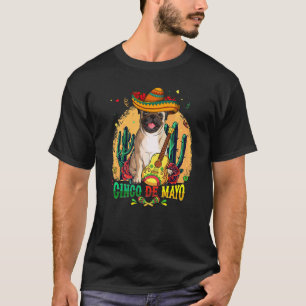 Pug Sombrero Cinco De Mayo Mexican Dog Men Women K T-Shirt