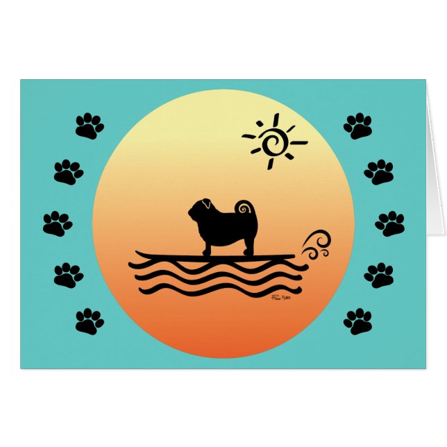 Pug Surf (Front Horizontal)