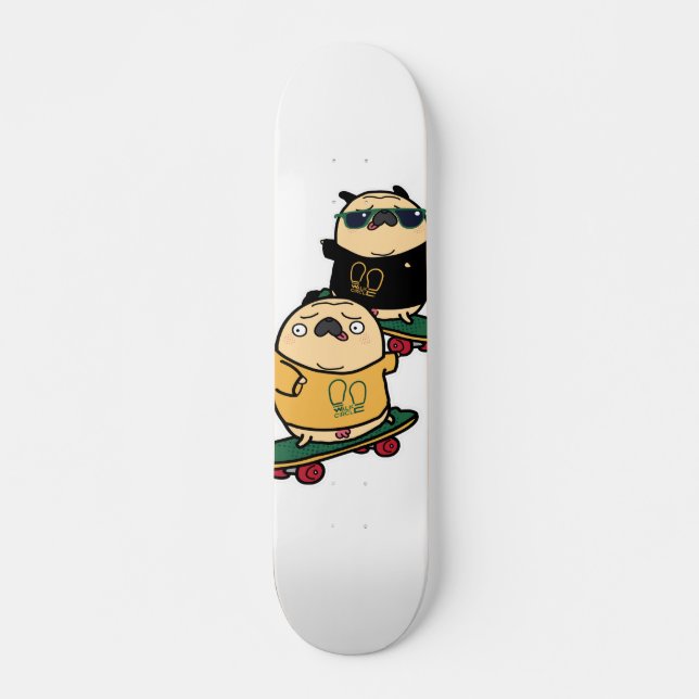 Pug surf skateboard (Front)